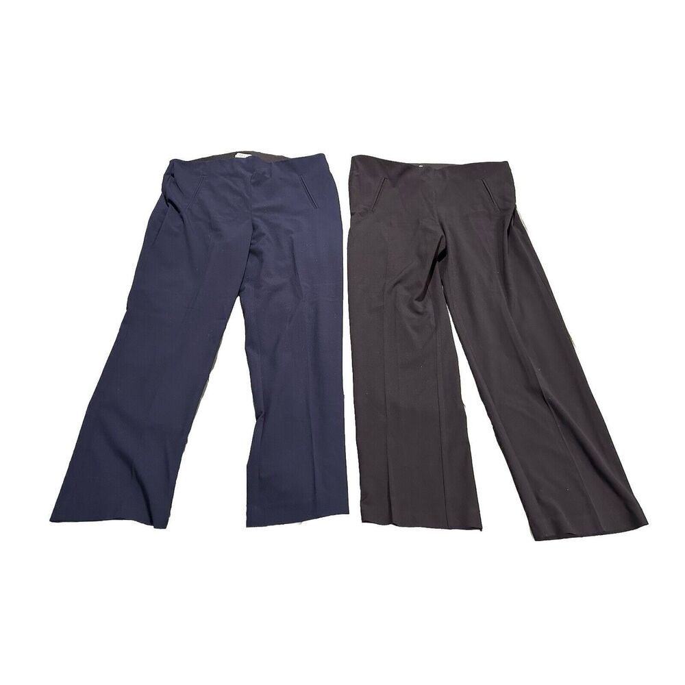 (2) Style & Co. Pull On Pants Light Stretch Back Pockets Size 14S Black & Navy
